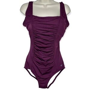Speedo Purple One Piece Swimsuit 10‎